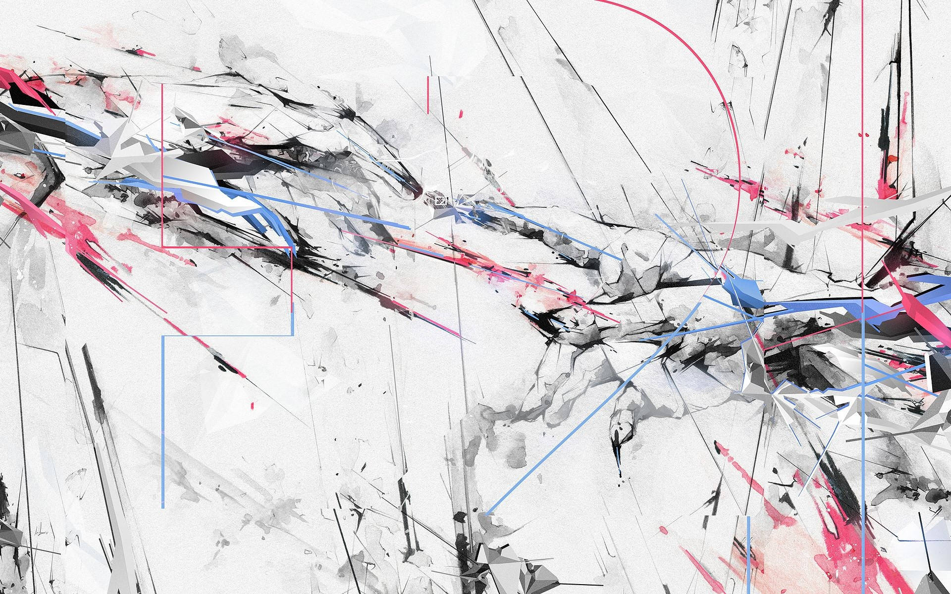 Abstract Painting White HD Wallpaper