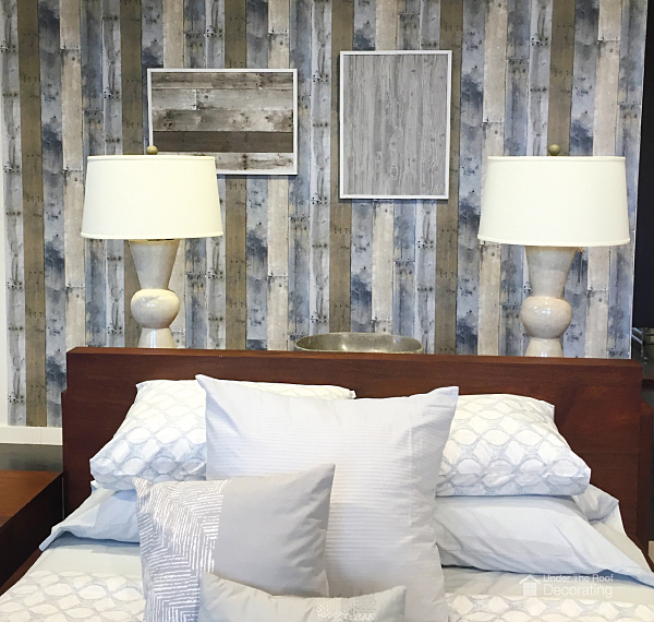 Amazing How Real This Faux Repurposed Wood Adhesive Wallpaper Looks