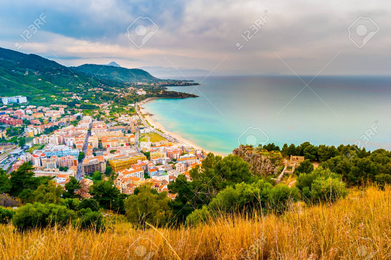 Areal Of Cefalu Italy Beautiful Photo Sicilian Coastline