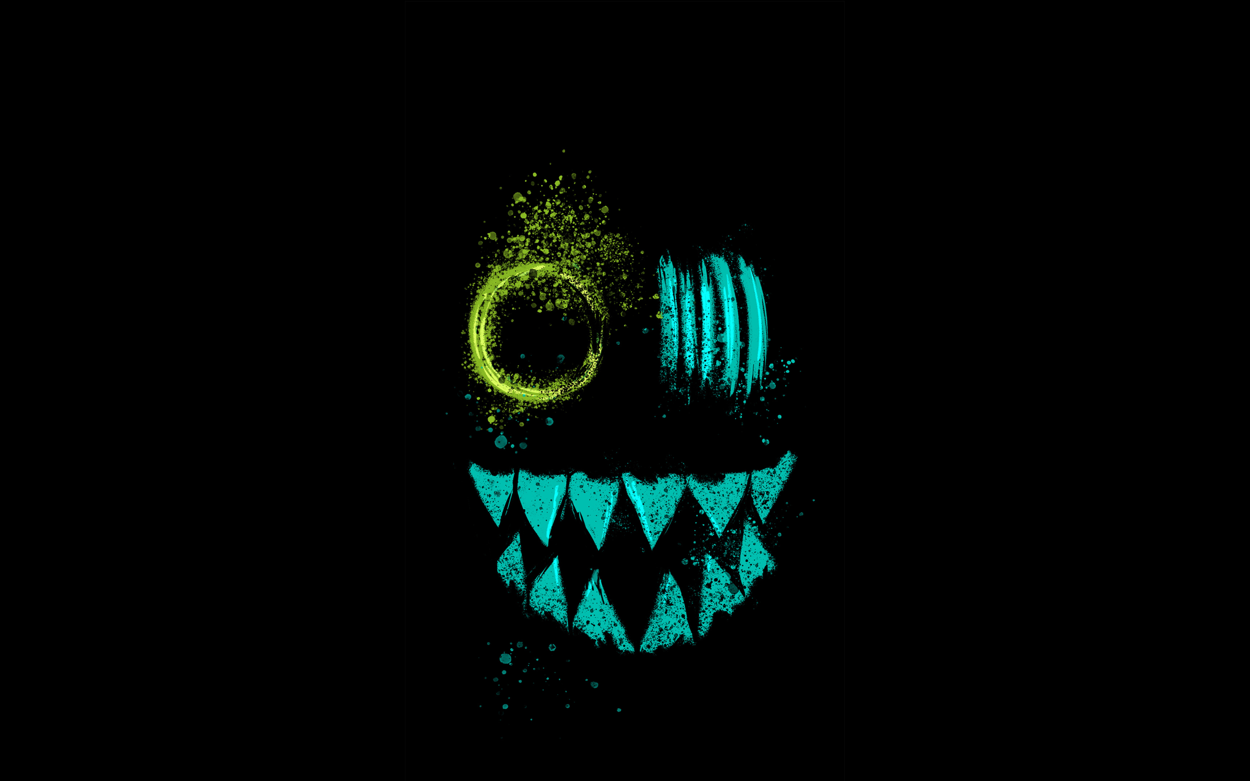 Wallpaper Of Dark Monster Fangs Background HD Image