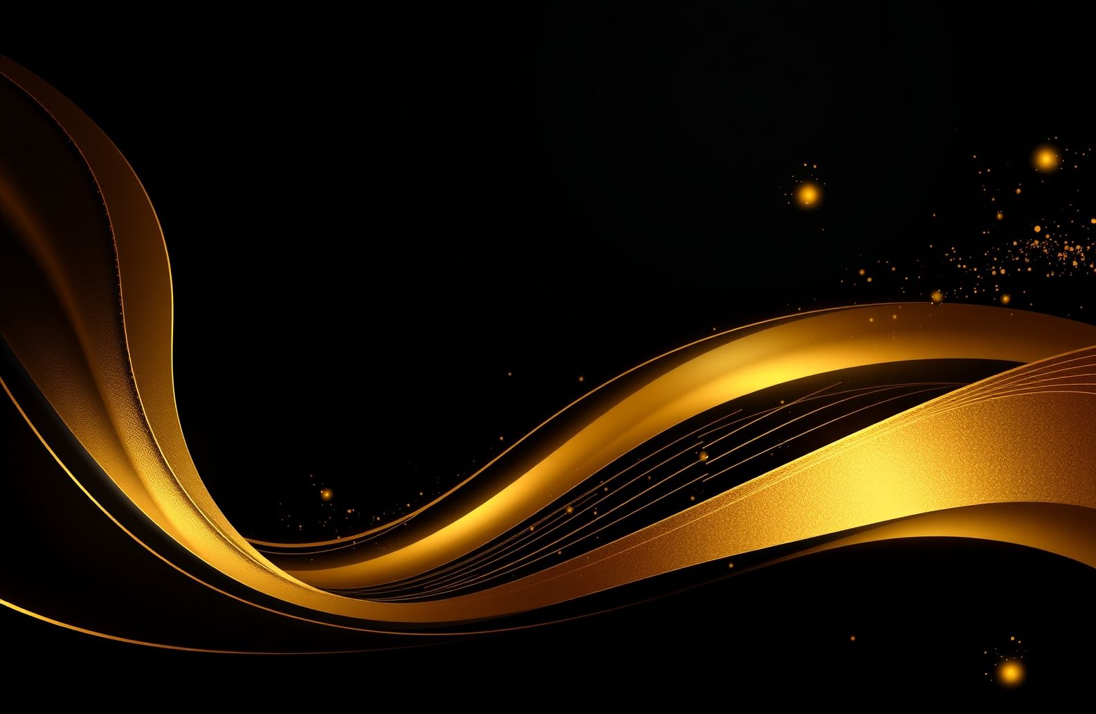 Black And Gold Hd Wallpaper