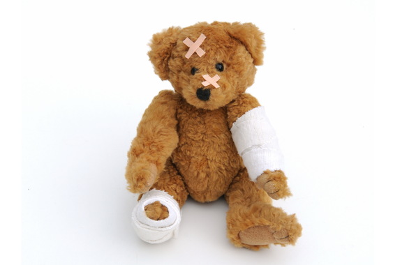 Wallpaper Teddy Bear Toy Cute Bandage