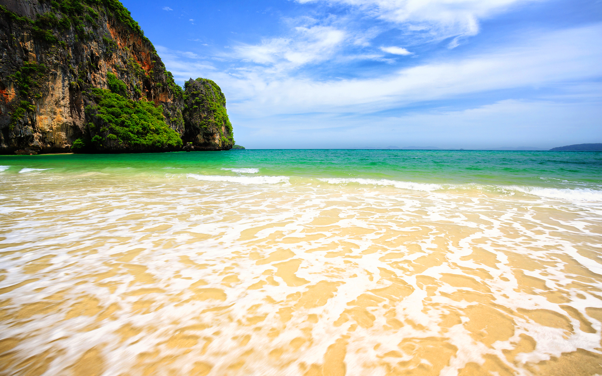 Tropical Beach Paradise HD Desktop Wallpaper 4k