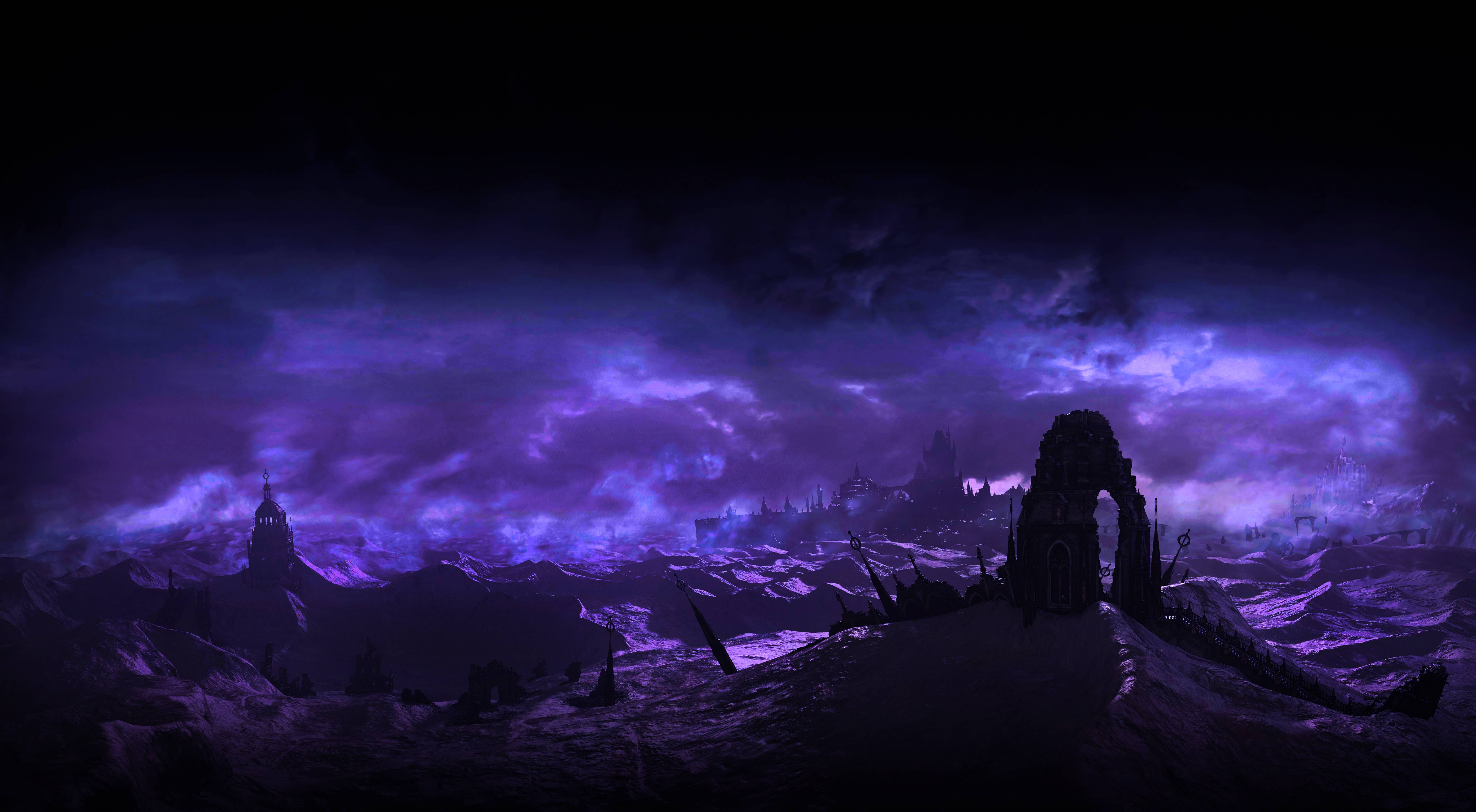 Wallpaper Dark Purple