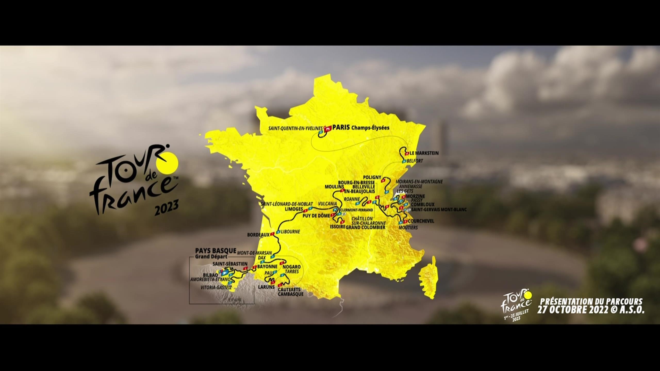 Tour de France   3D Presentation of 2023 route   Cycling video