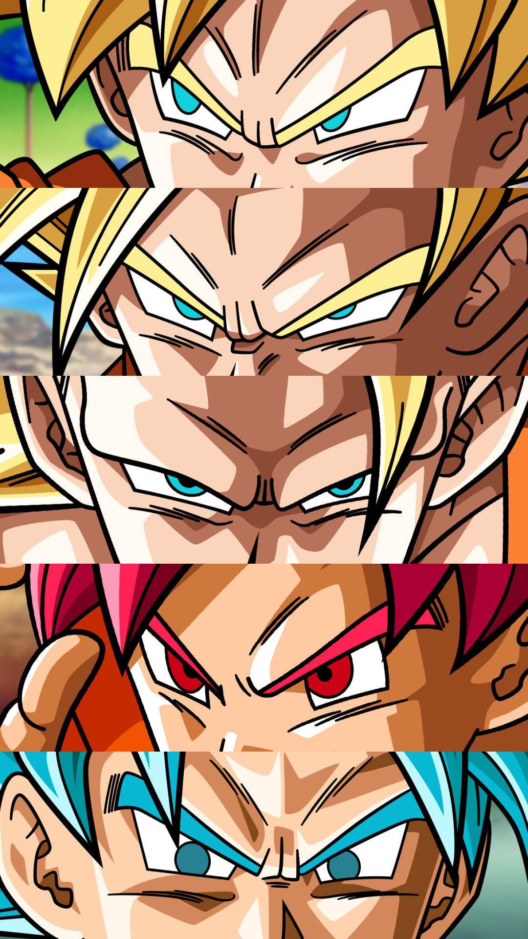 Dragon Ball Z Characters And Son Goku iPhone Wallpaper