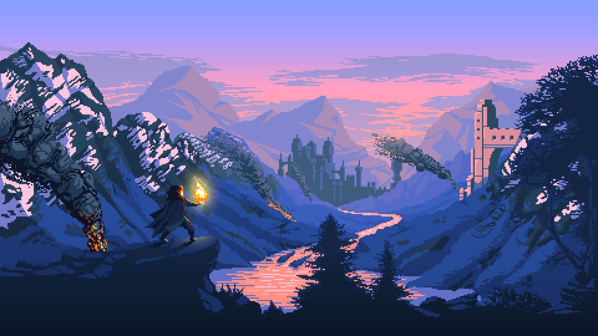 Pixel Winter Wallpaper Posted By Christopher Simpson