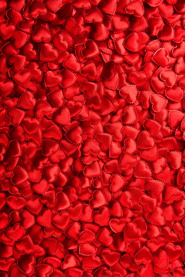Red Love Hearts Wallpaper iPhone