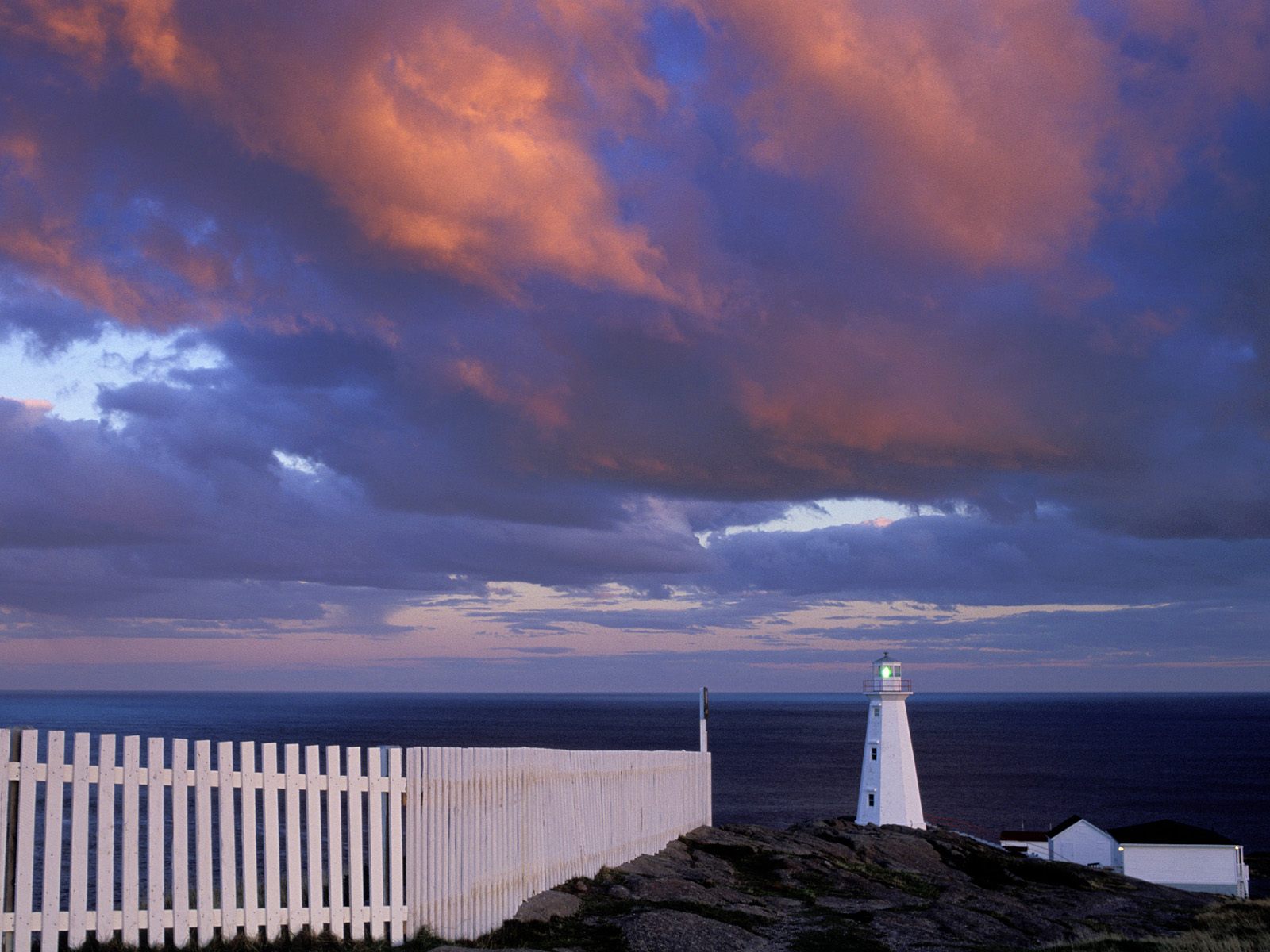 Spear Lighthouse Newfoundland Canada Picture Cape