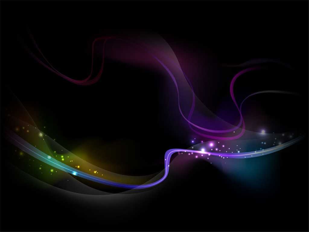 Black Light Lines Background Wallpaper for PowerPoint Presentations
