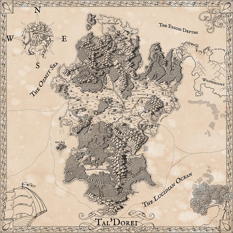Tal Dorei Map In With Image Critical Role Dungeons