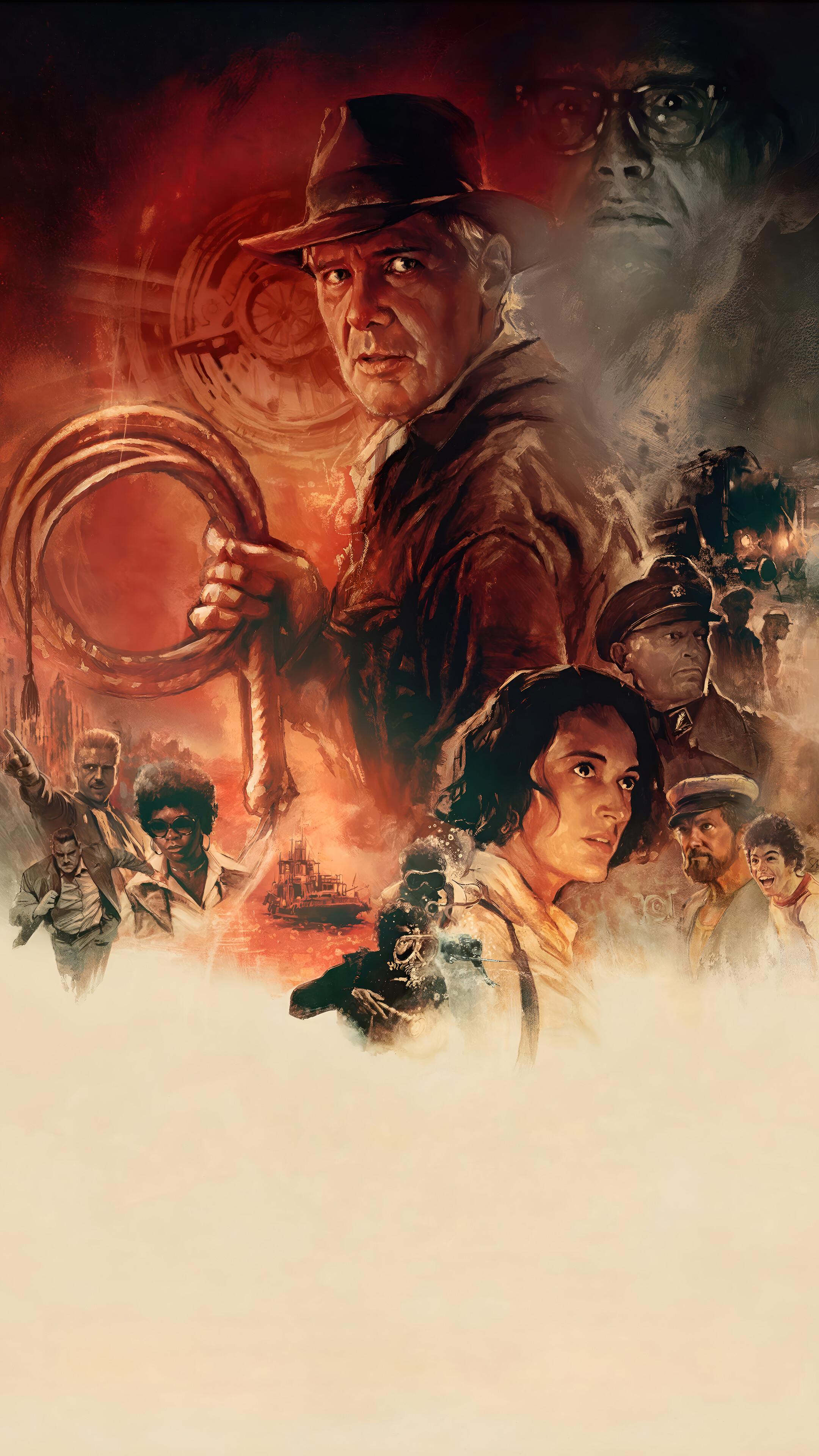 Indiana Jones And The Dial Of Destiny Poster Art 4k Wallpaper