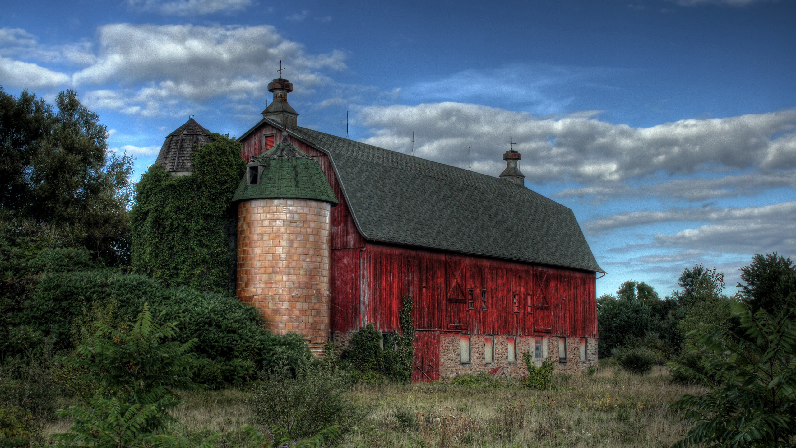 Old Red Barn Photography HDr Nature Wallpaper