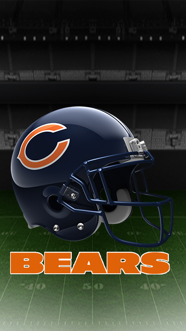 Chicago Bears Helmet iPhone Wallpaper