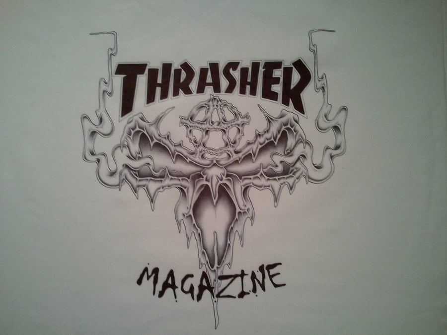 Thrasher Logo Wallpaper Thrasher magazine logo by
