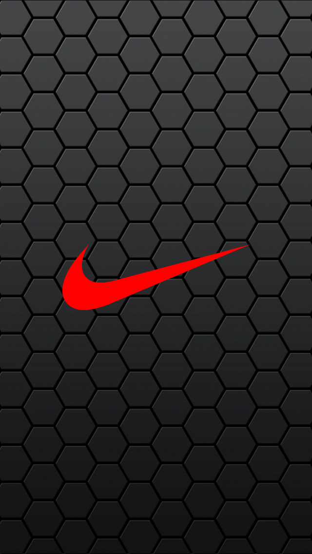 Black Hexagon Nike iPhone Wallpaper