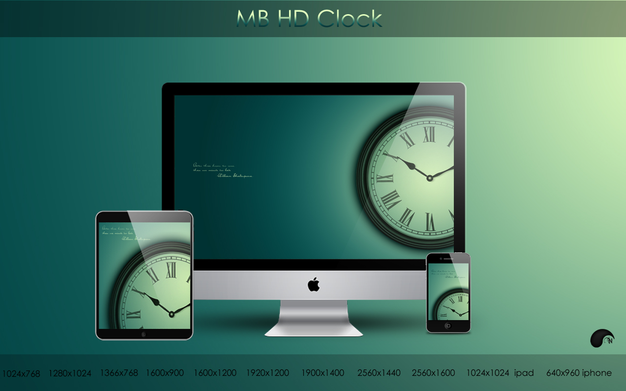 apple mac clock screensaver