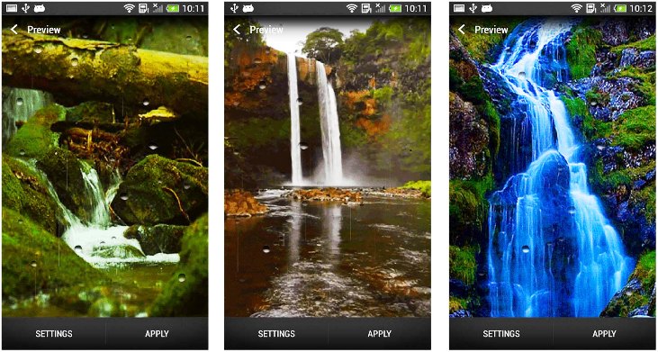 apk andy live blue sparkle waterfalls lwp apk andy live