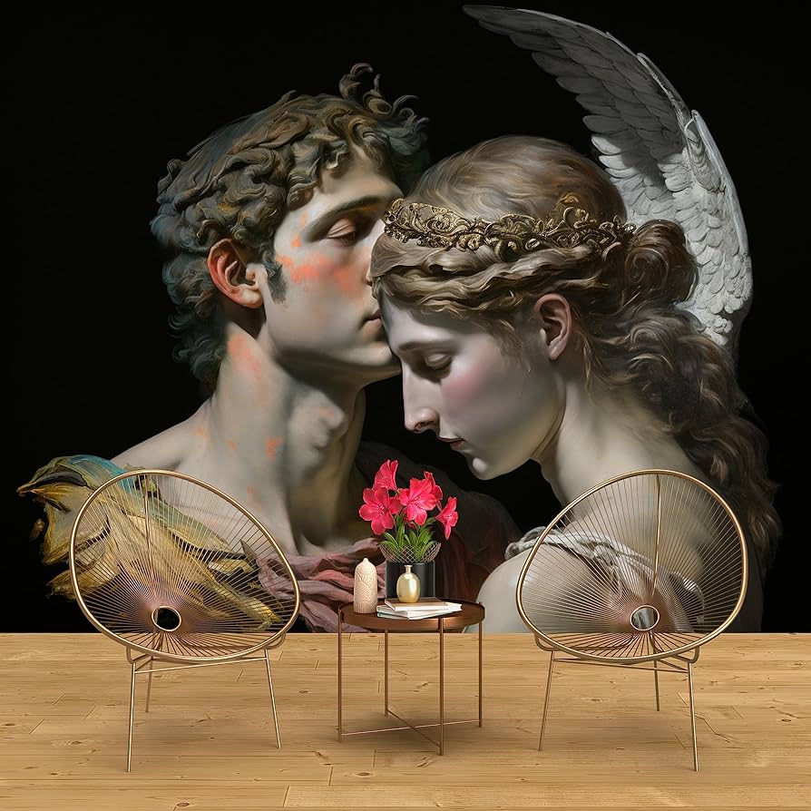 Dekoros Roman Mythology Cupid And His Lover Psyche Wallpaper