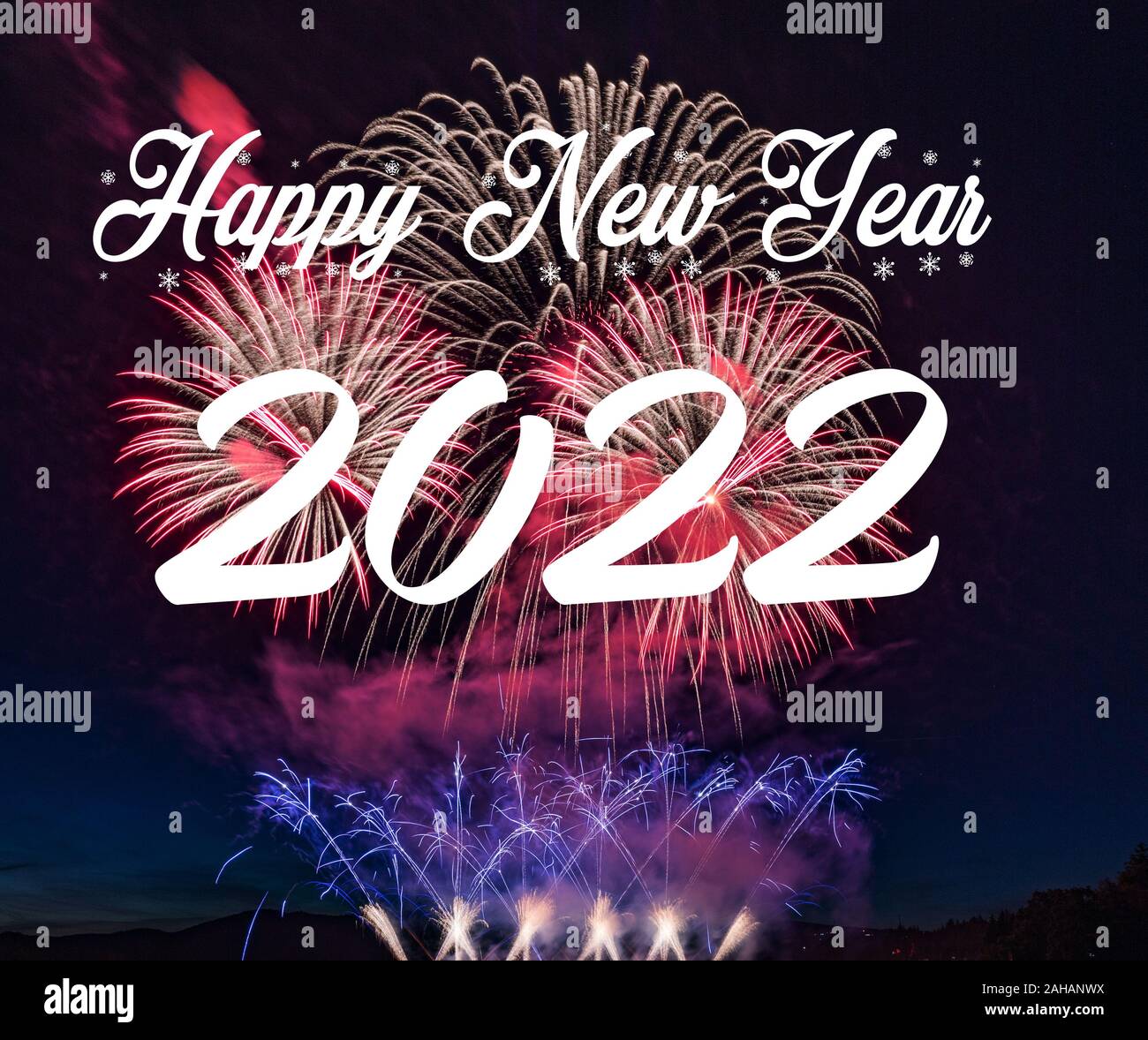 Happy new year 2022 with fireworks background Celebration New 1300x1178
