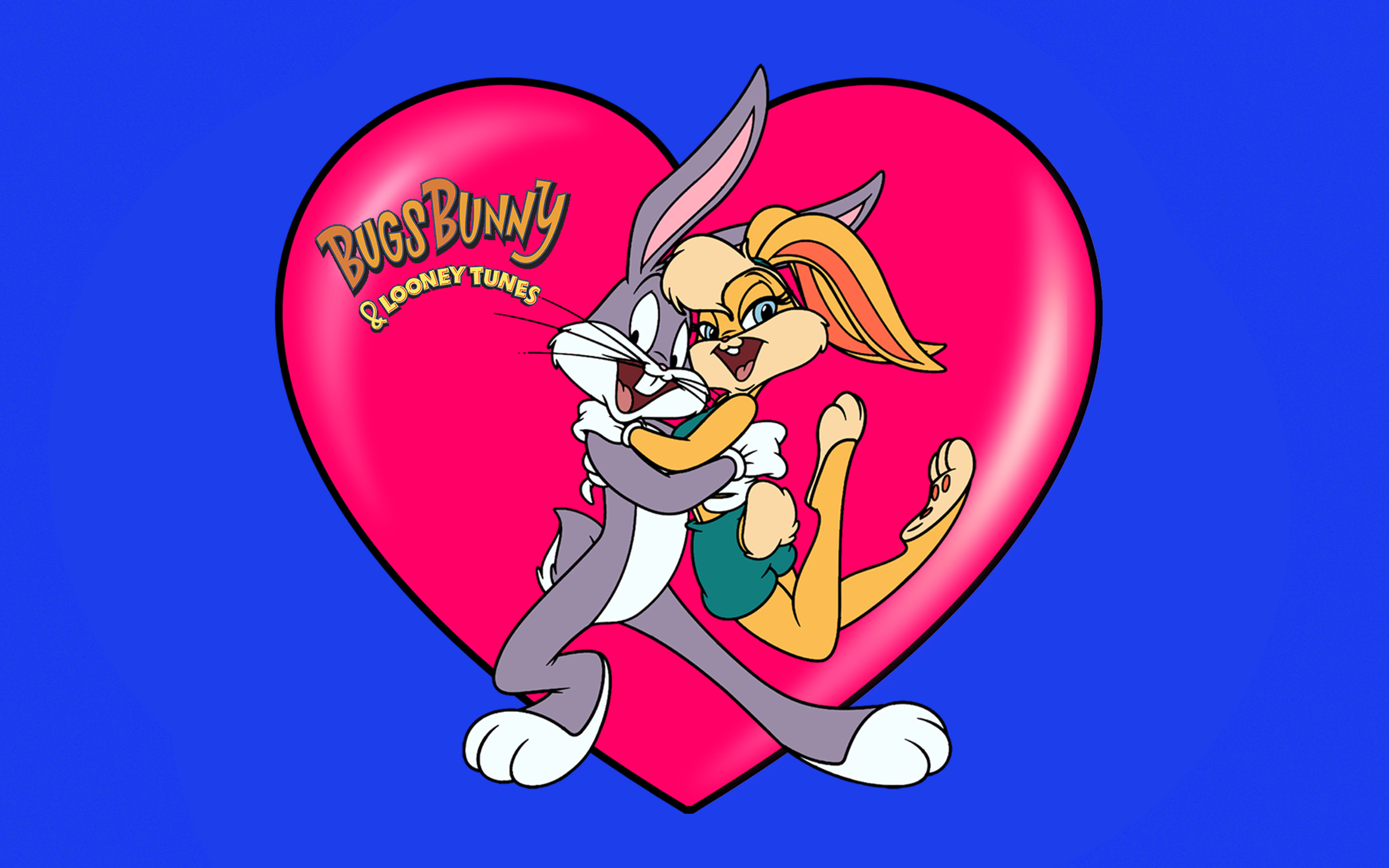 Looney Tunes Bugs Bunny And Lola Post Card Desktop Wallpaper
