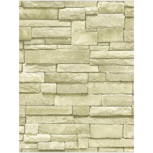Stacked Stone In Off White Wallpaper All Walls