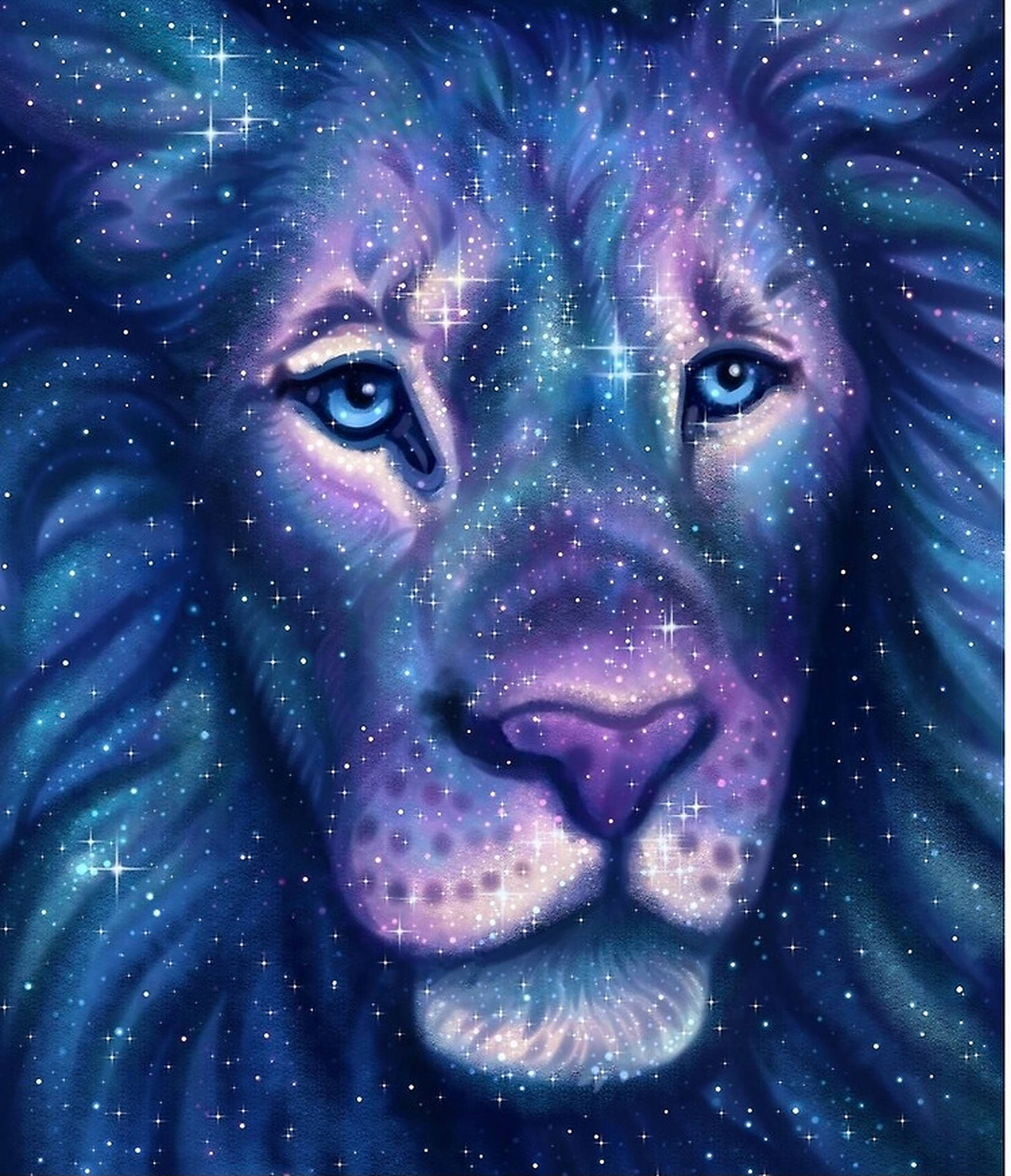 Galaxy Lion Wallpaper