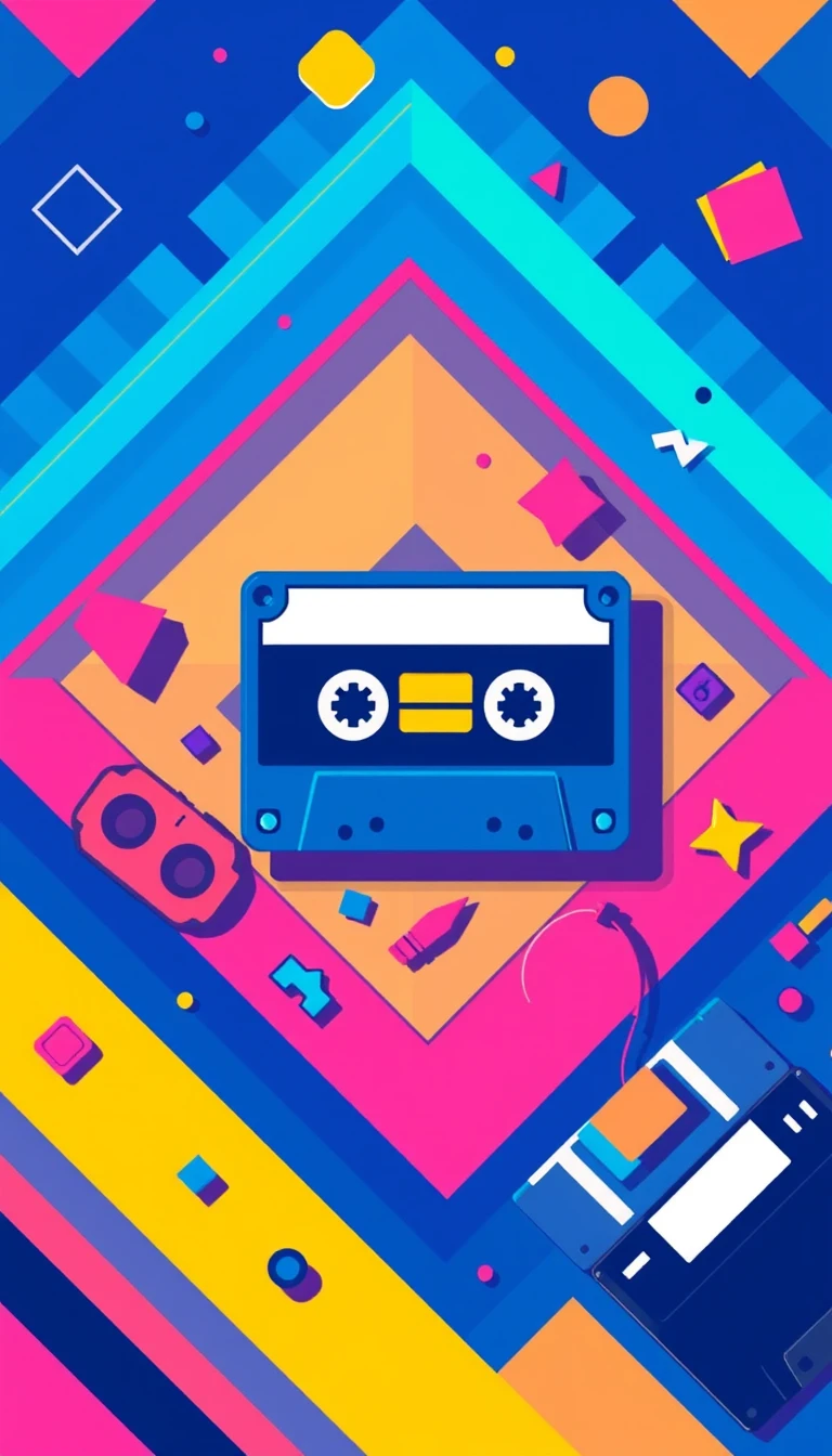 90s Retro Phone Wallpaper
