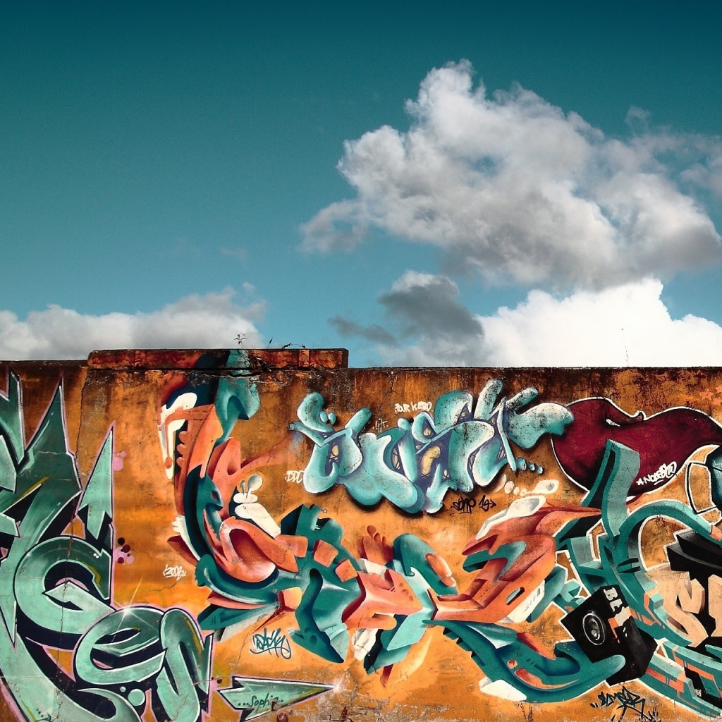 The Art Of Graffiti iPhone Panoramic Wallpaper iPad