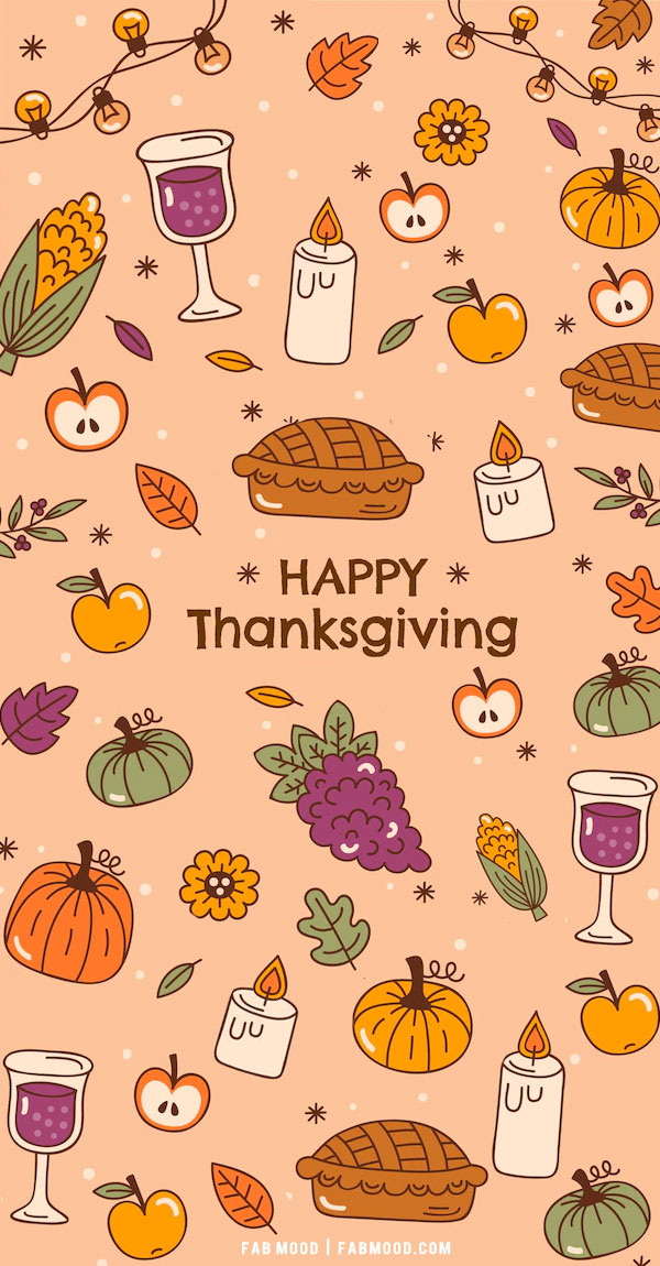Cute Thanksgiving Background Wallpaper