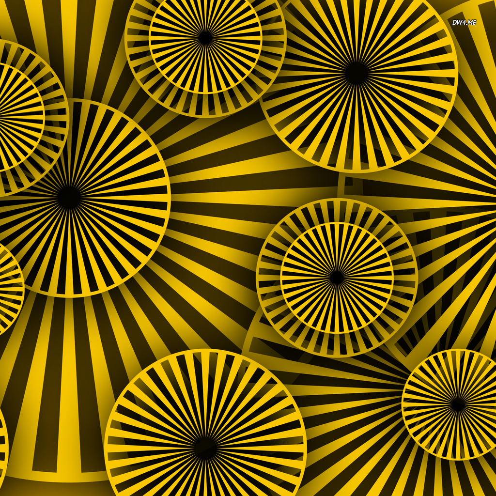 Hypnotic Rays On Circles Wallpaper Abstract