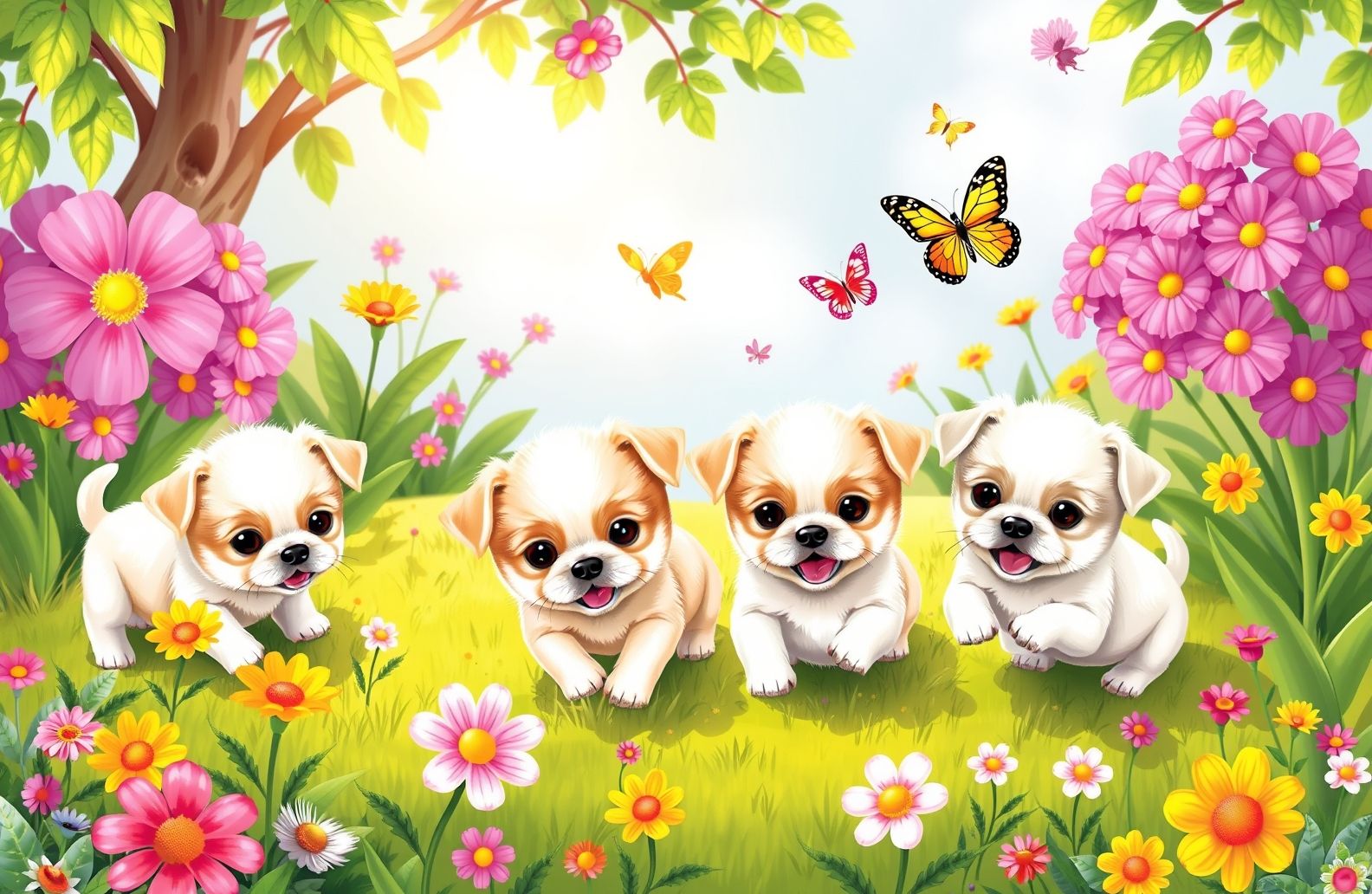Teacup Puppies Wallpaper