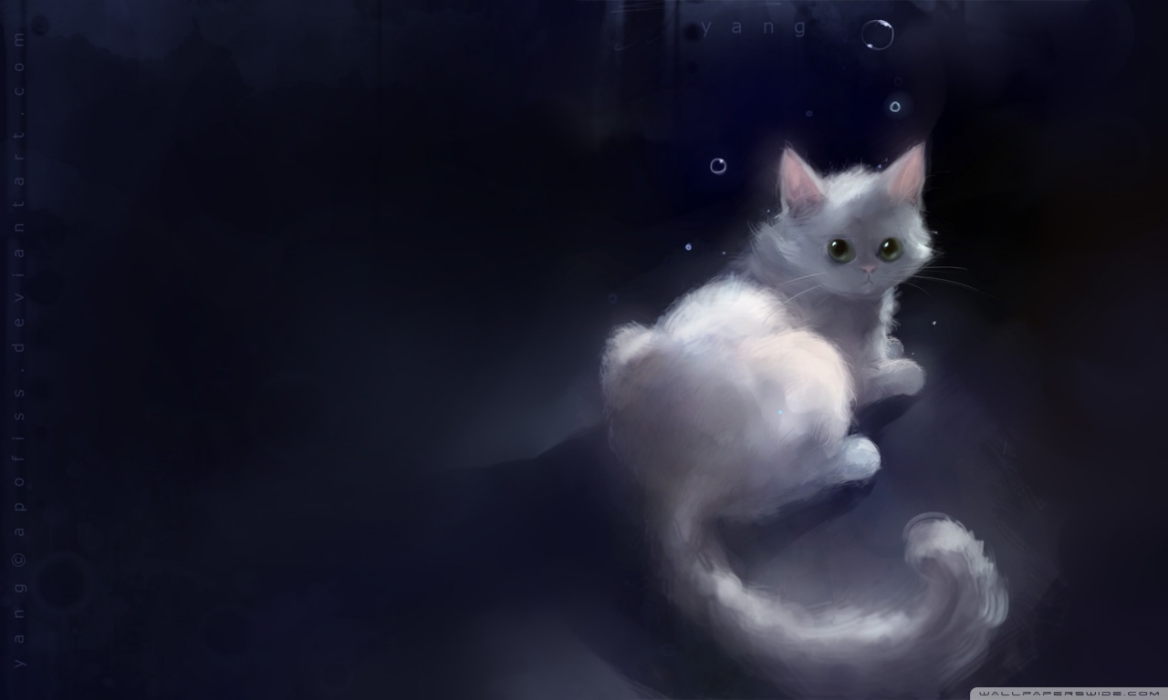 Pixilart  Cute anime cat by KittenGalaxy