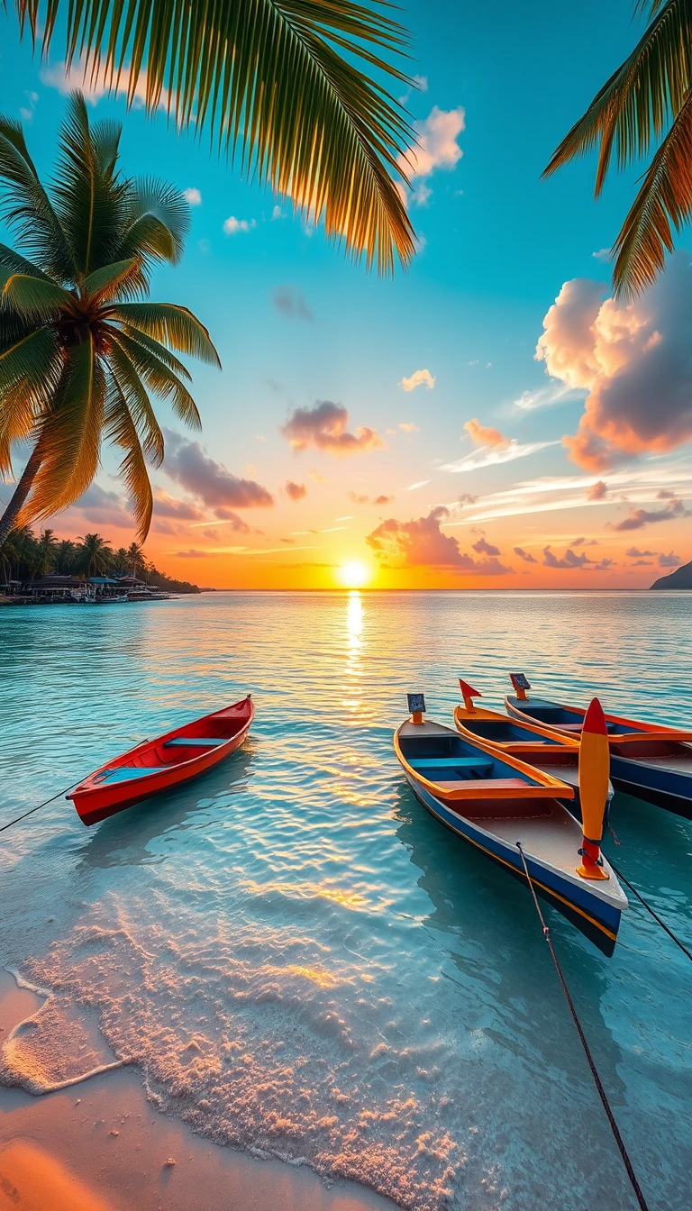 Wallpaper HD Beaches With Boats