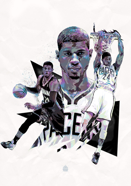 PAUL GEORGE Art Print by Mergedvisible Society6 424x600
