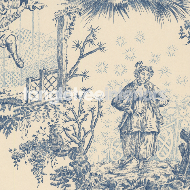 Chinese Toile wallpaper from Lewis and Wood