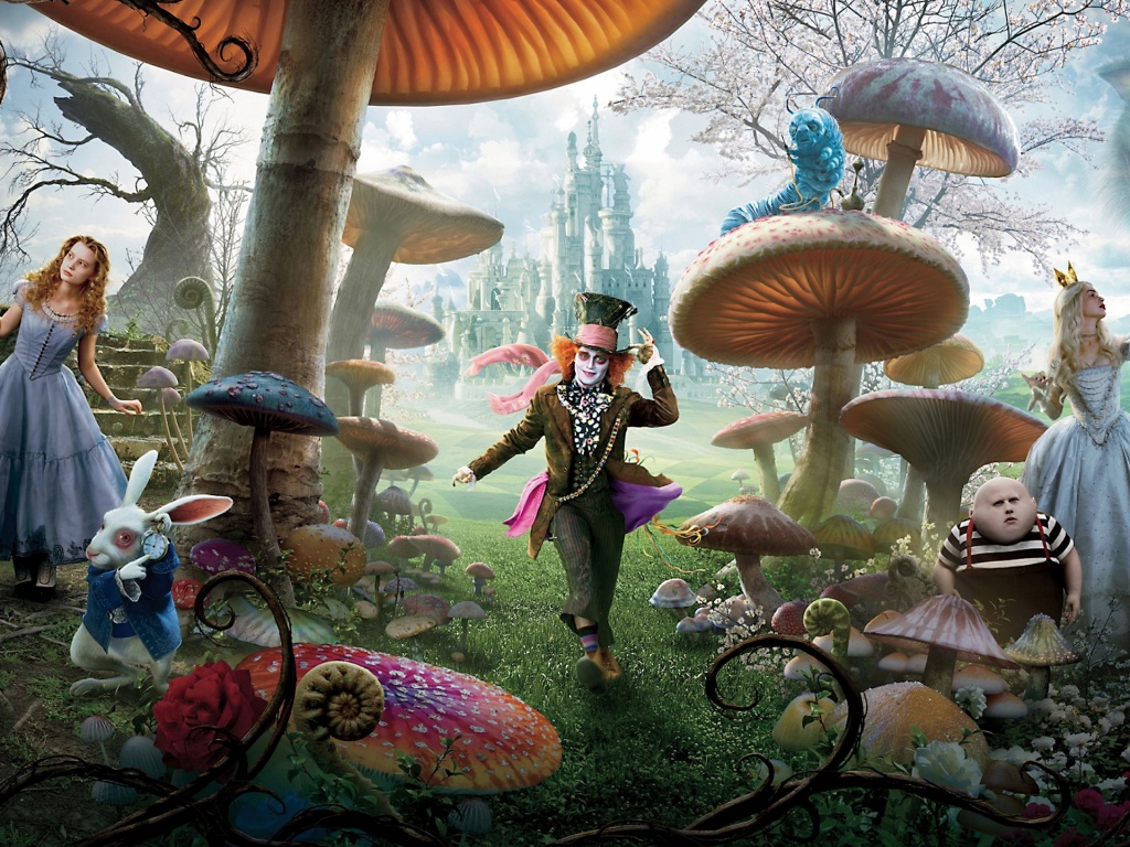 Alice in Wonderland Wallpaper   2010 Disney   1024x768