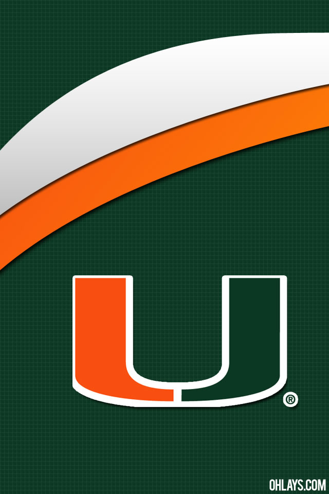 Miami Hurricanes iPhone Wallpaper Ohlays