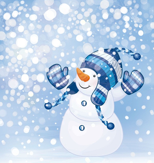 Cute snowman illustrator vector graphics My Free Photoshop World
