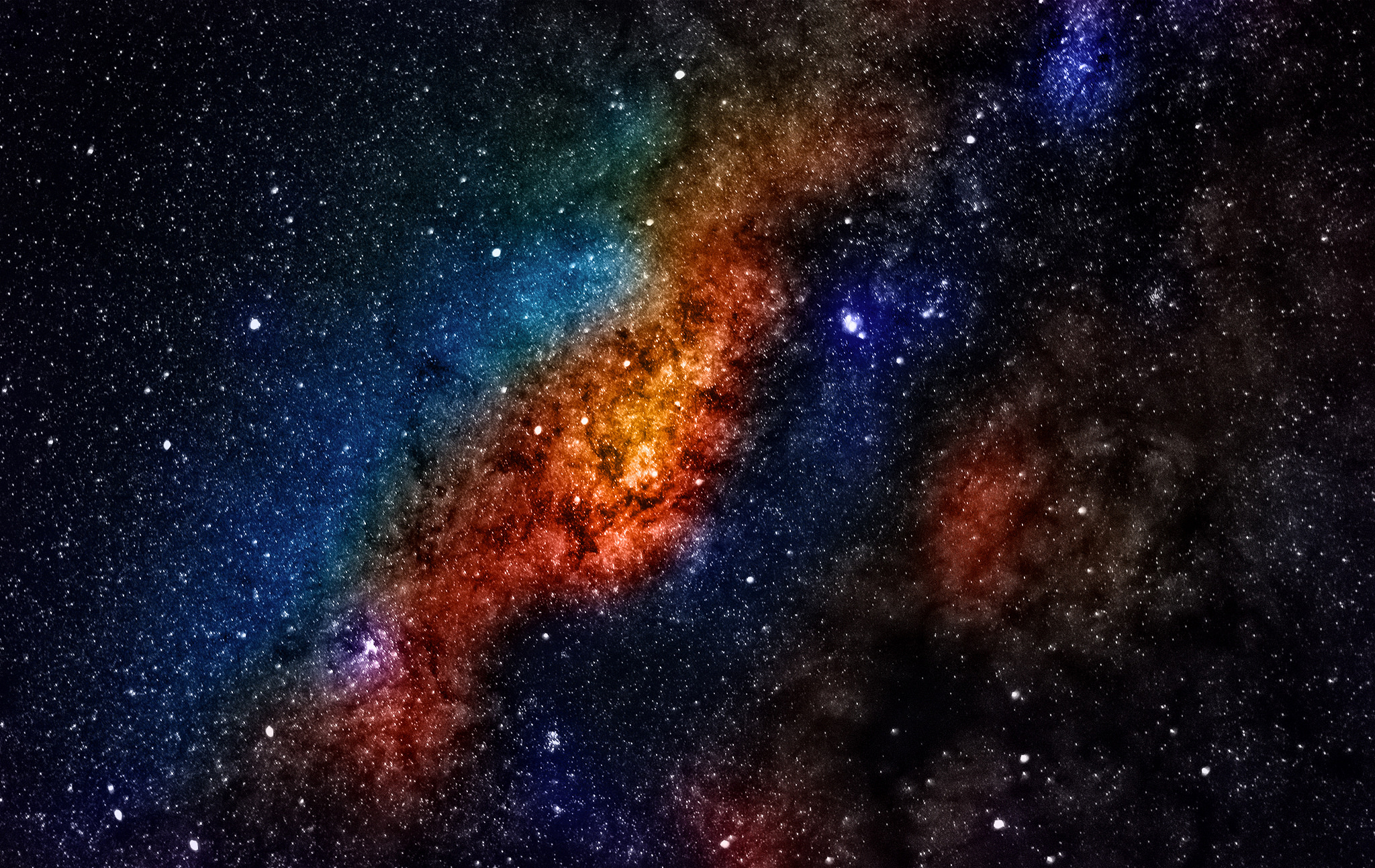 Wallpaper Milky Way Space Stars Mystery