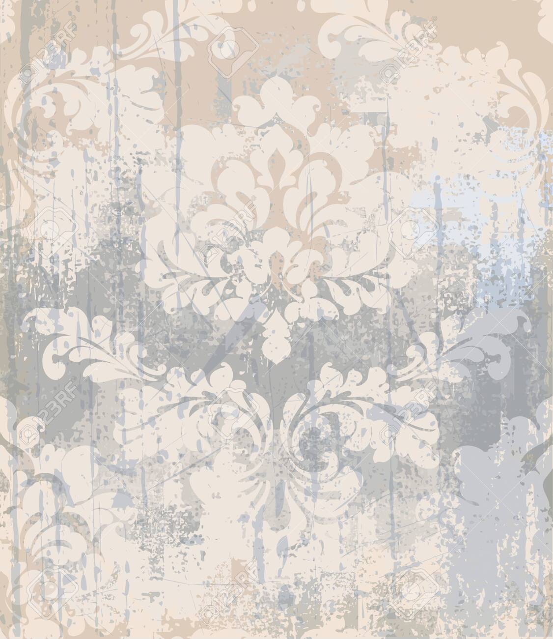 🔥 Free download Vector Rococo Pattern Texture Damask Ornament Grunge ...