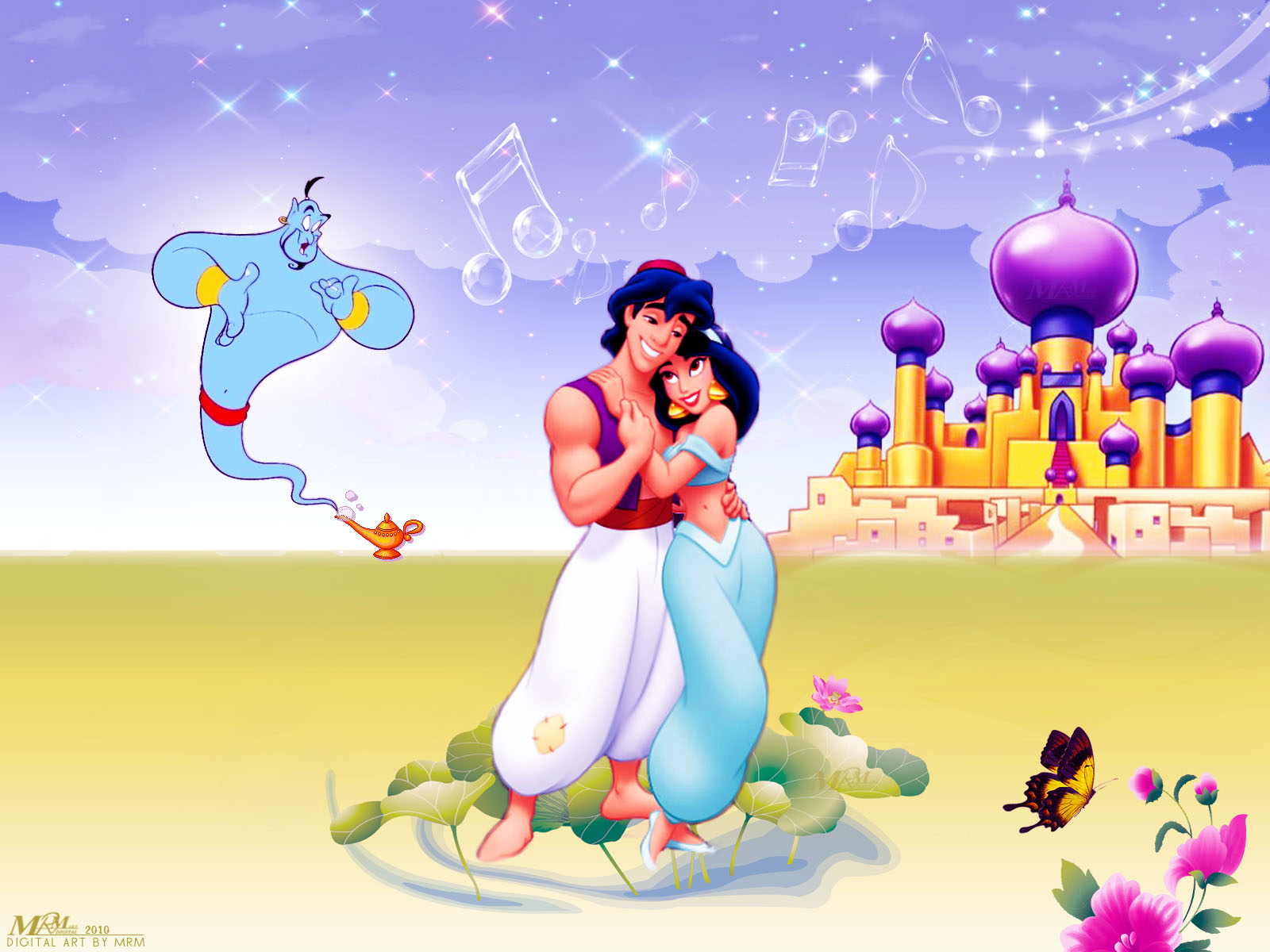 Kids 2bwallpaper Aladdin 2band 2bjasmine Digital 2bart 2bby 2bmrm Wallpaper