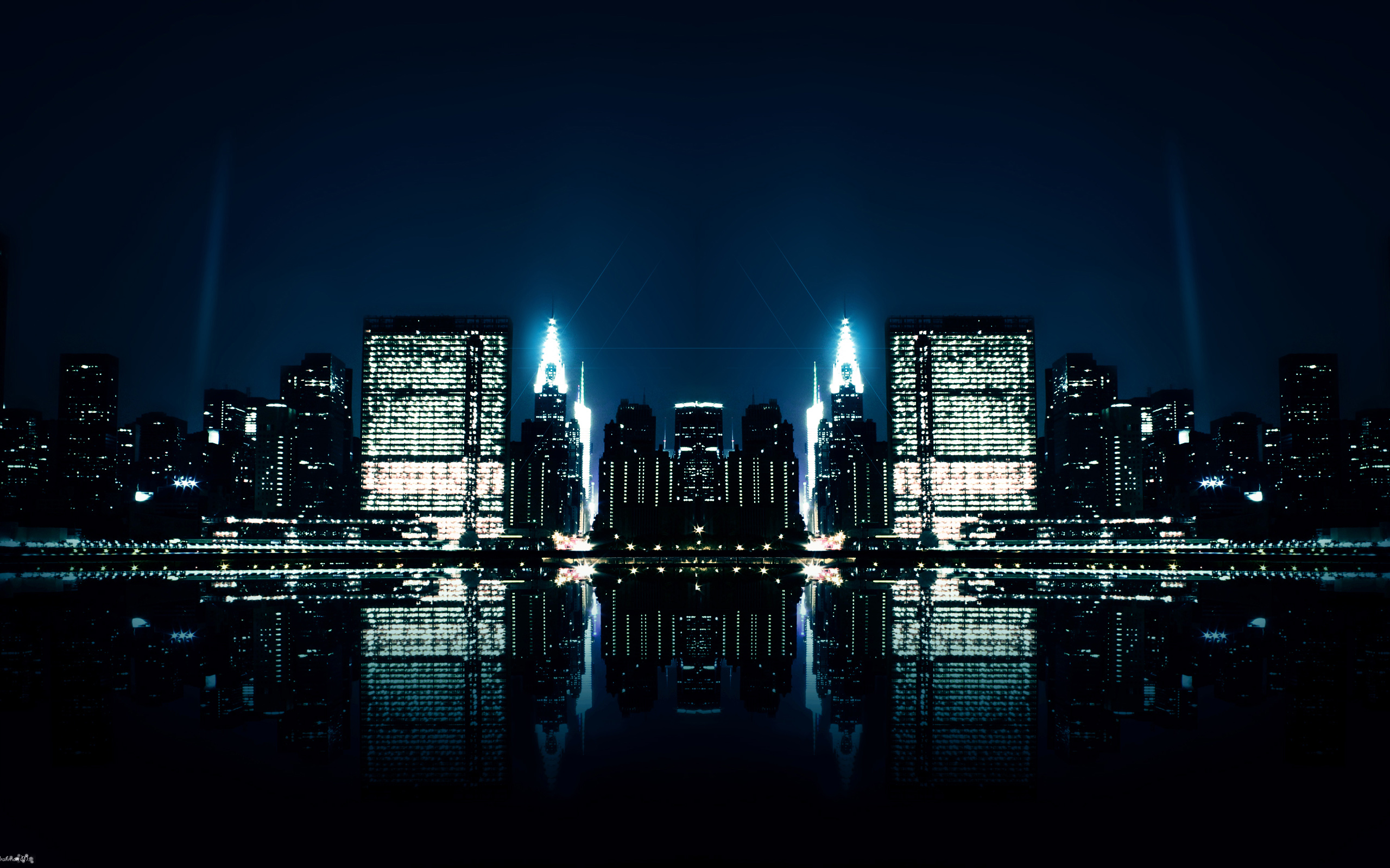 City At Night Wallpaper 1920x1080