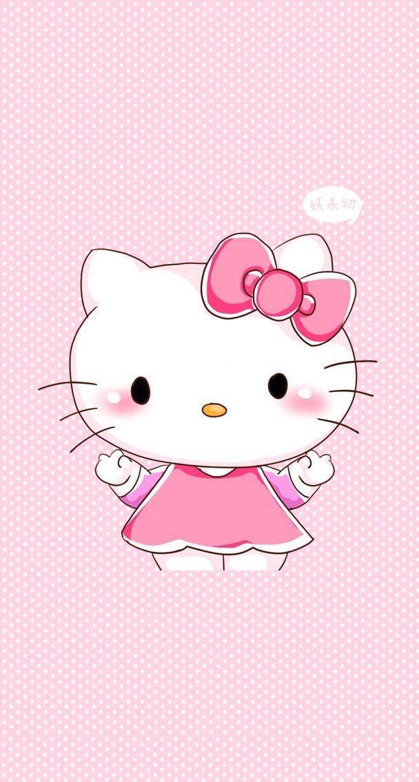 Hello Kitty Pintura De Coruja Papel Parede Da