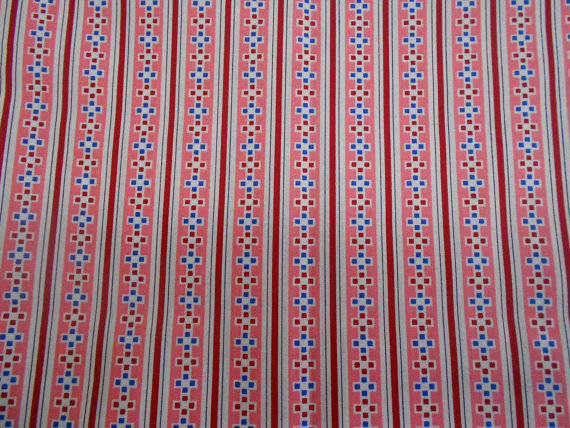 1800s Reproduction Marcus Brothers Fabric Pink By Grammysshop