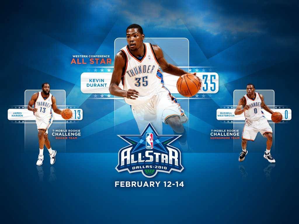 Oklahoma City Thunder All Stars Wallpaper Thunders