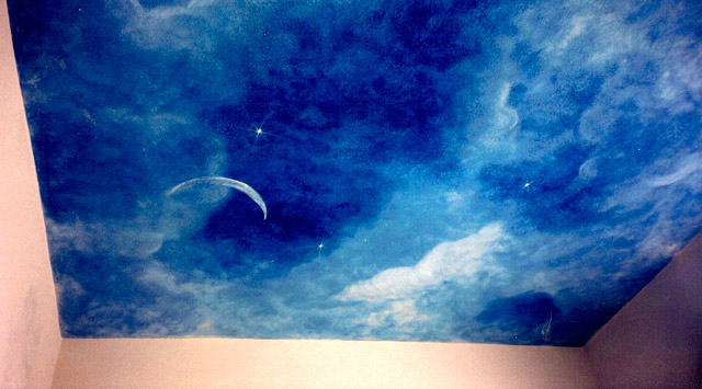 Writing Spaces Sky Ceilings Bedrooms Night Murals