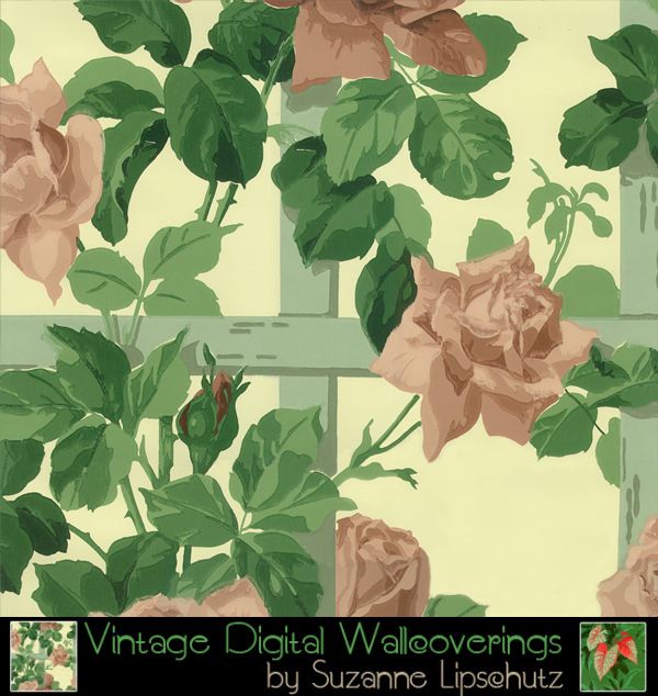 Suzanne Lipschutz Vintage Digital Reproduction Wallpaper Dig