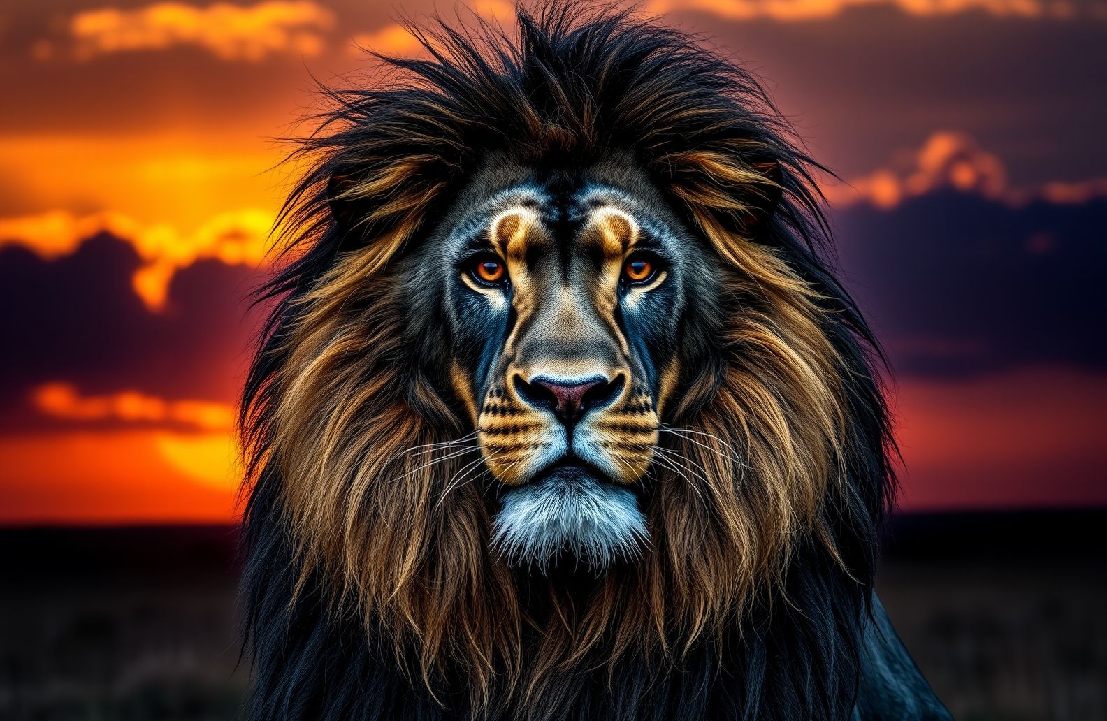Black Lion HD Wallpaper