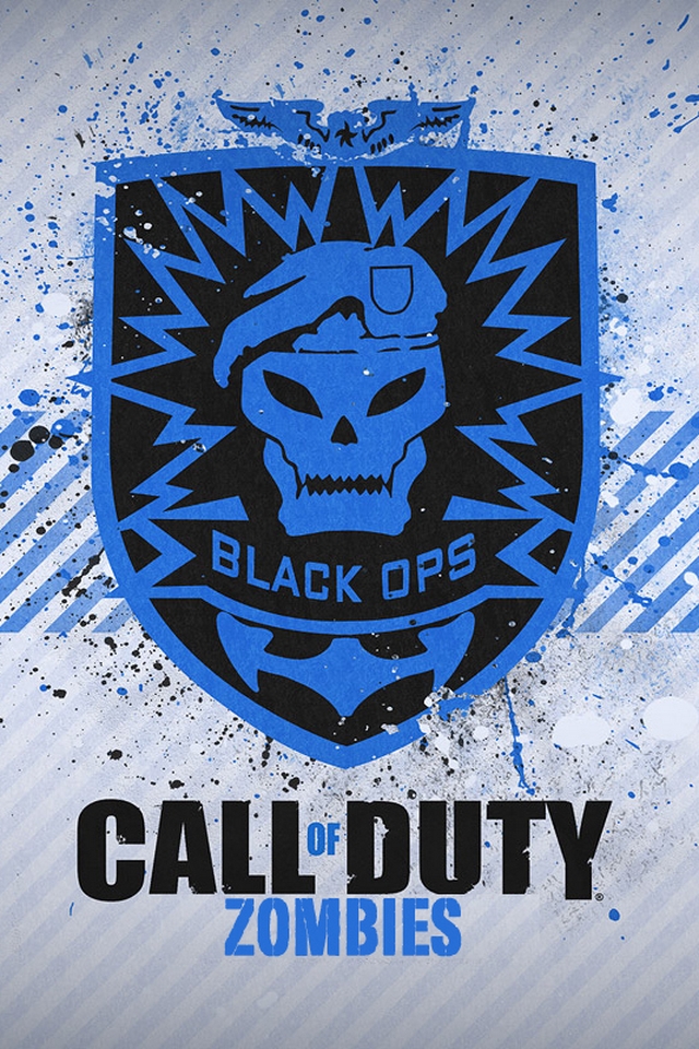 Call Of Duty Black Ops Logo iPhone Wallpaper